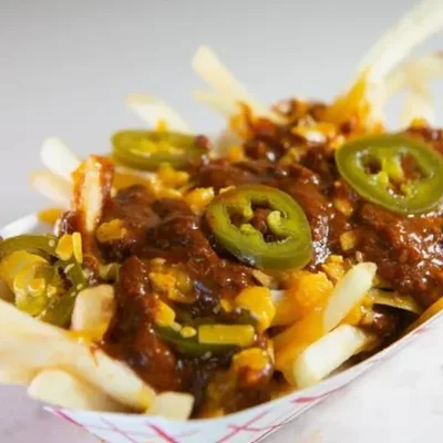 Chili Cheese Fries - Loaded fries with chili and cheese